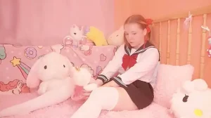 horny step-DADDY’S GIRL sits on a bottle after SCHOOL
