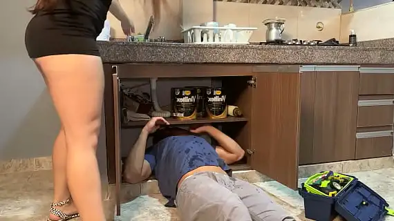 tiny colombian girl hires a plumber and ends up getting it fixed inside her tight asshole 1733501926